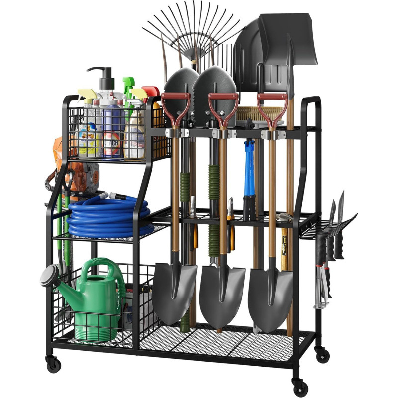 Gardening Tools Rack - Bahçe aletleri depolama alanı, garajda büyük