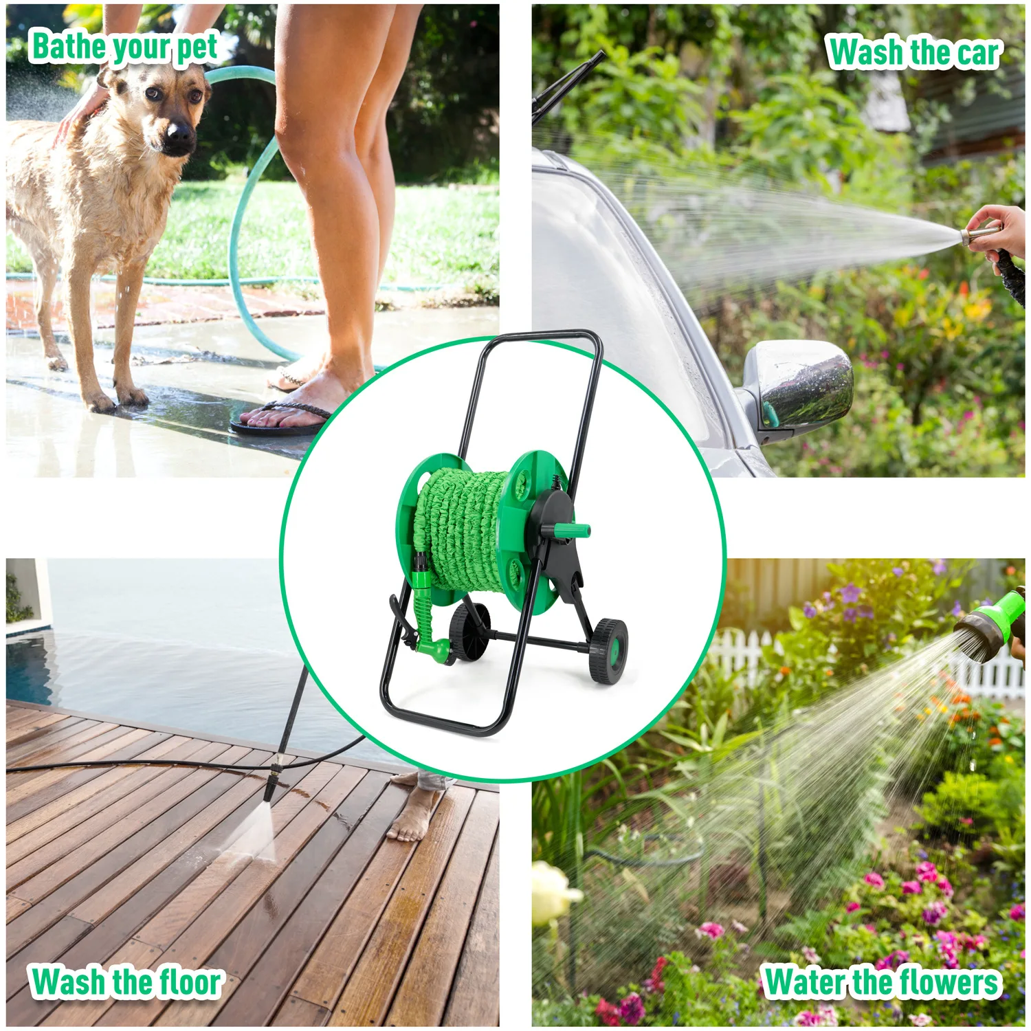 Gardening Tools Rack - Premium Bahçe Güçlü Araçları Su Borusu