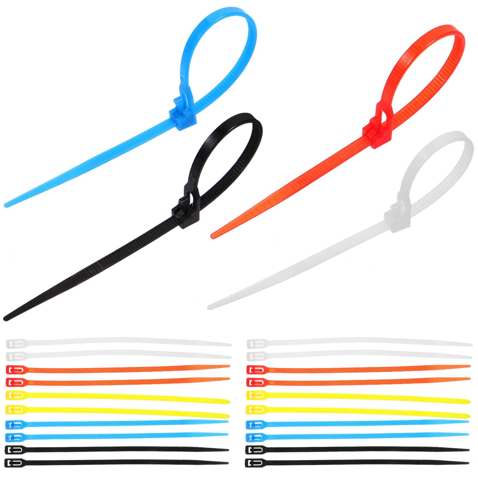 Garden Wire Twist Tie - 500 Adet Naylon Kablo Bağları Kendiliğinden