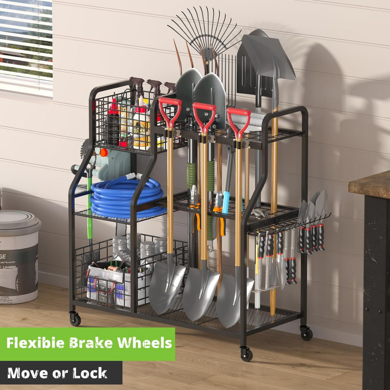 Bahçe aletleri depolama alanı, - Gardening Tools Rack incelemesi ve fiyatı