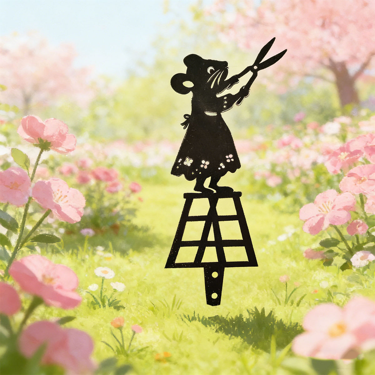 Siyah Siluet Çizgili Metal Bah - Gardening Tools Usa incelemesi ve fiyatı