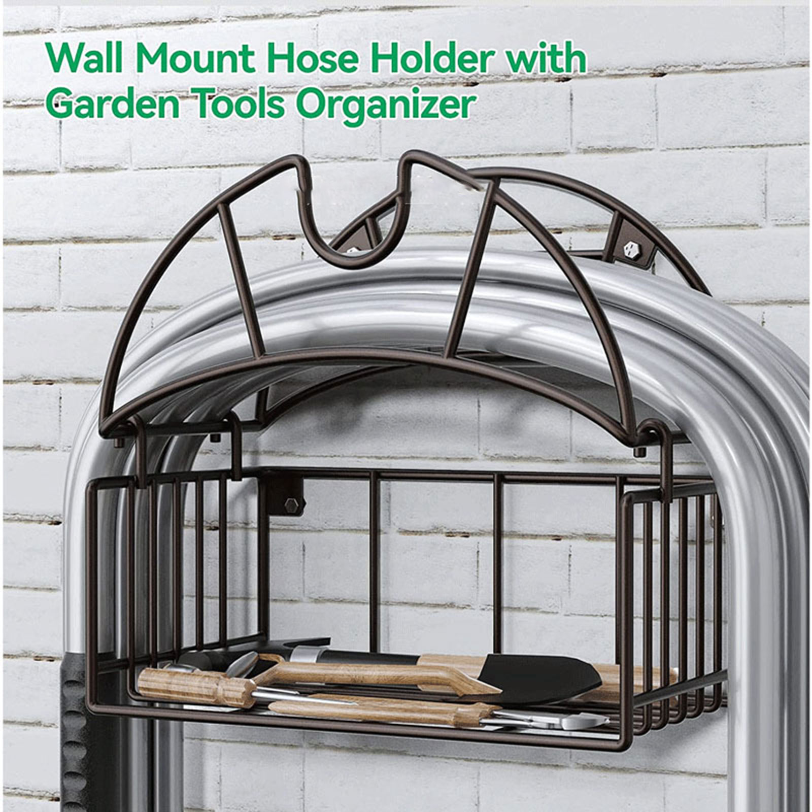 Duvara monte bahçe hortumu tut - Gardening Tools Rack incelemesi ve fiyatı